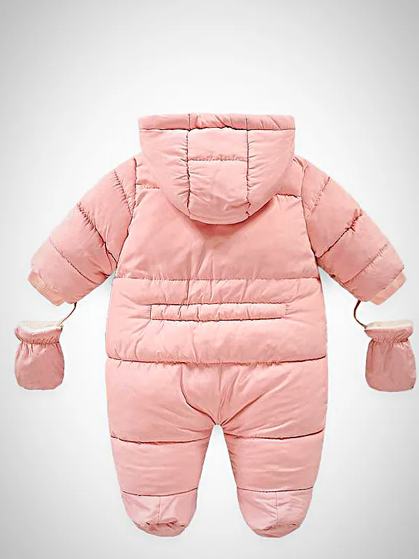 Baby Cutest Snowsuit Hooded Puff Coat Onesie