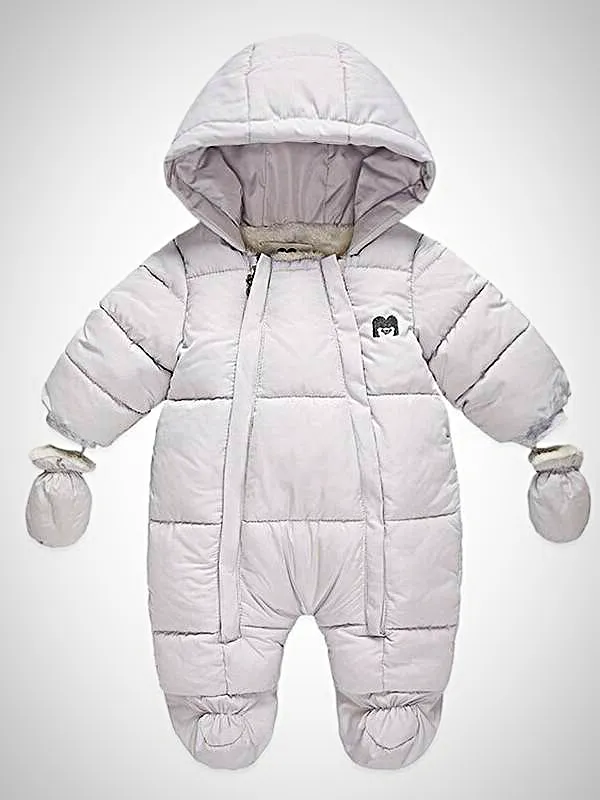 Baby Cutest Snowsuit Hooded Puff Coat Onesie