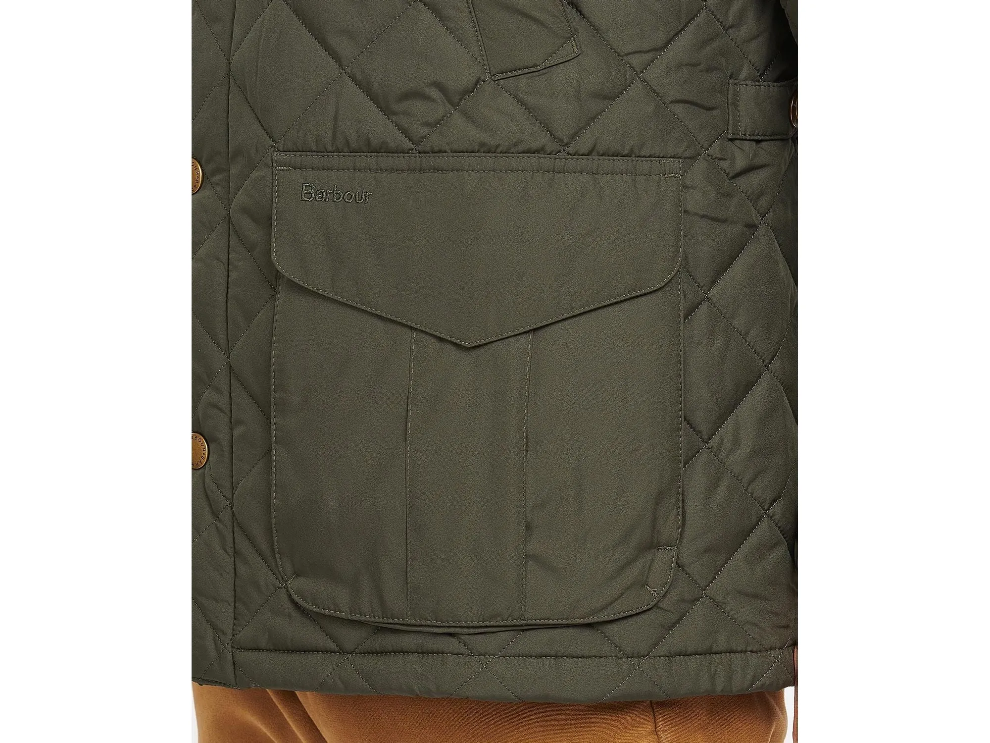 Barbour Devon Quilted Jacket In Sage