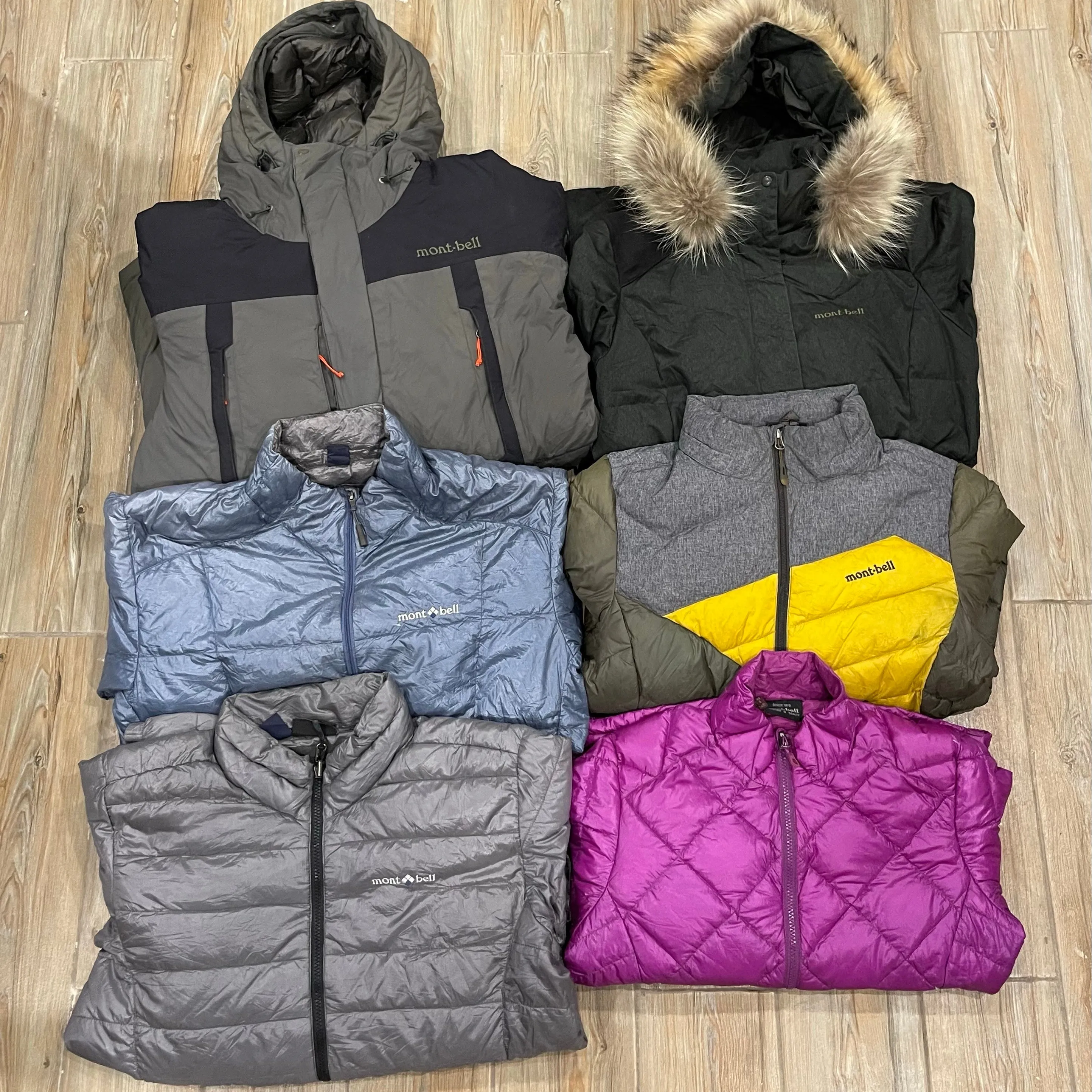 Branded Montbell Puffer Jackets - 11 Pieces