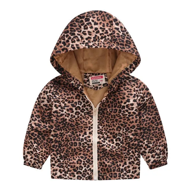 Cartoon Printed Hooded Jackets For Boys&Girls