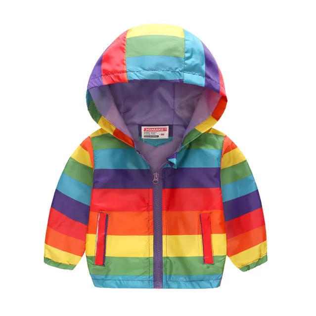 Cartoon Printed Hooded Jackets For Boys&Girls