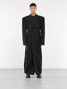 Double-Breasted Coat (0175-T505-BLACK)