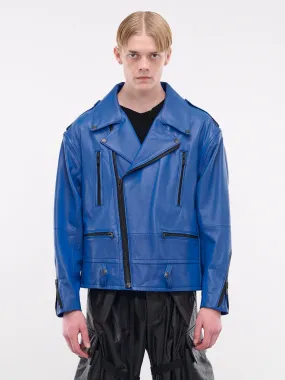 Double Rider Biker Jacket (HL2404-BLUE)