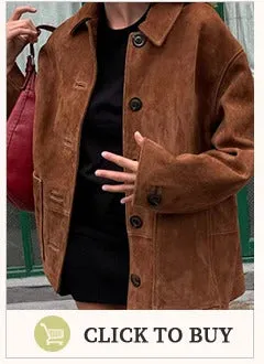 Elegant Burgundy Waist Up Flip Pockets Woolen Overcoats Women Chic Single Breasted Lapel Cropped Jackets 2024 Lady Commute Coats