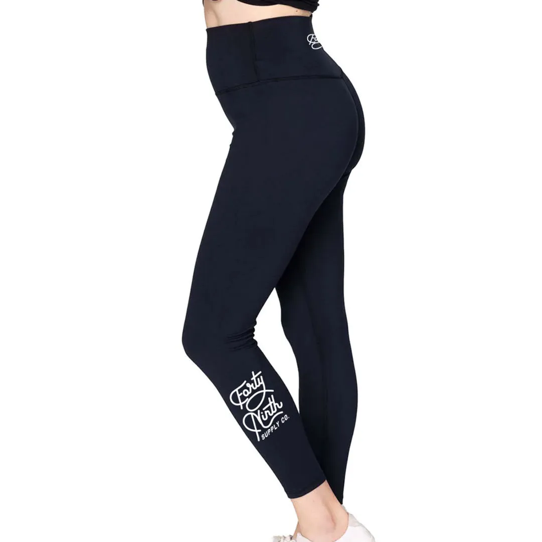 Forty Ninth Classic Black Leggings