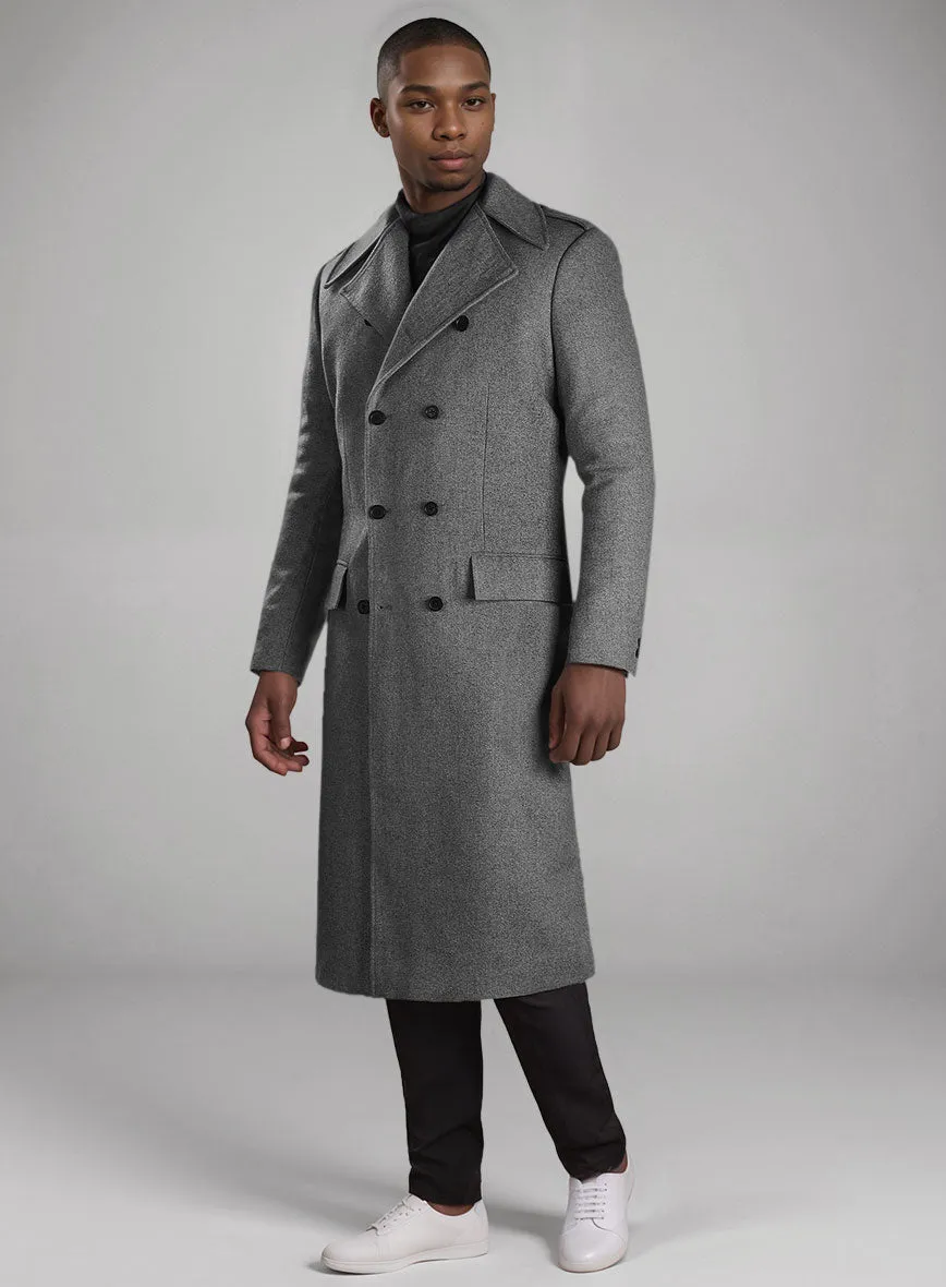 Gray Heavy Tweed GQ Style Overcoat II