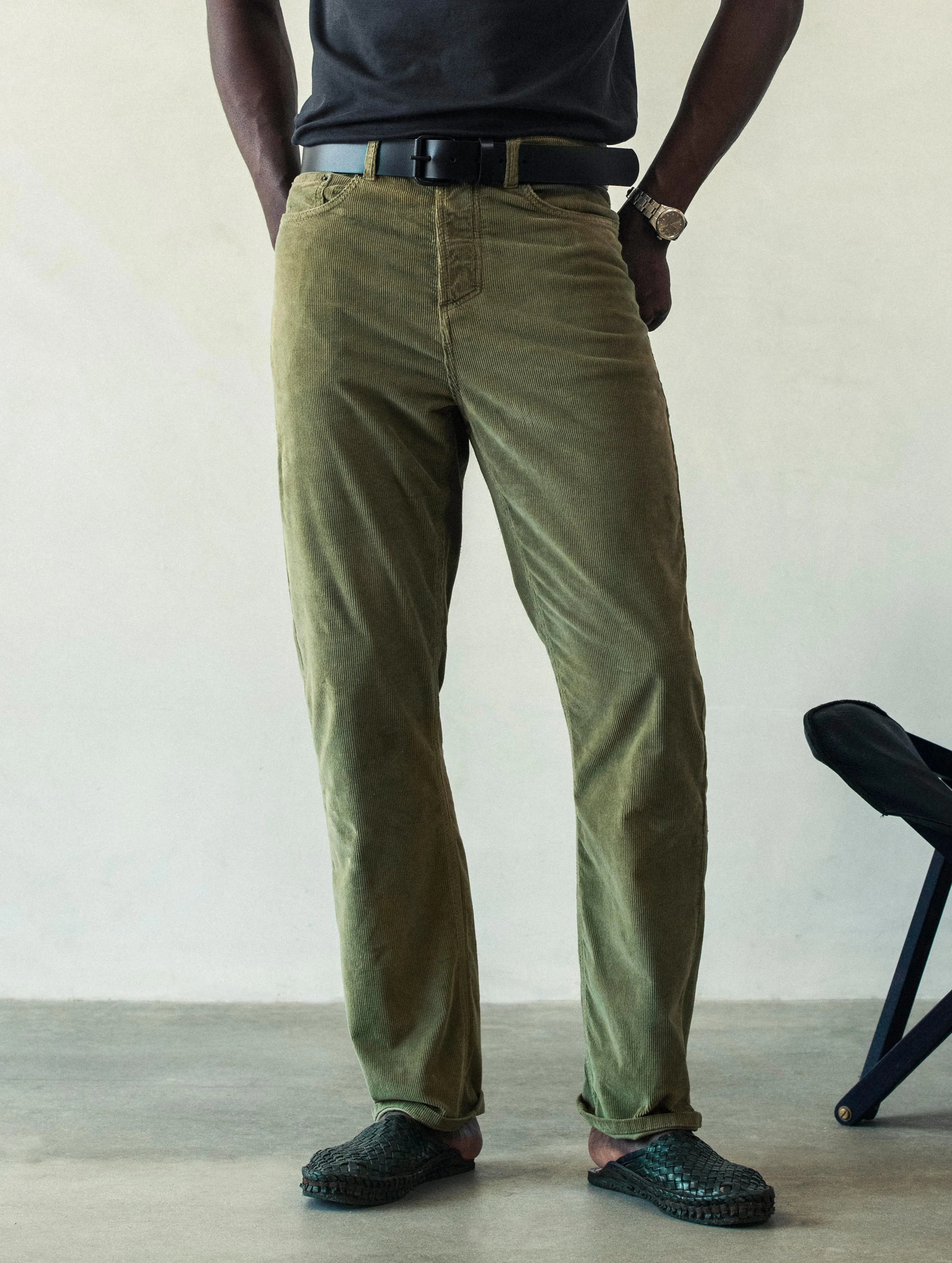 Hayden Corduroy Pant - Fern Green