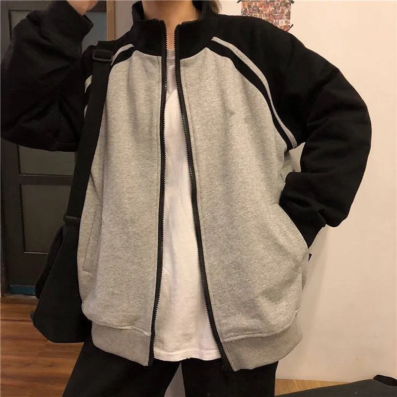 Jinquedai  hiphop jacket men and women autumn and winter coat casual handsome fashion loose versatile high-quality oversized jacket