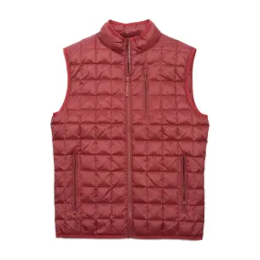 Lightweight Down Vest - Burgundy