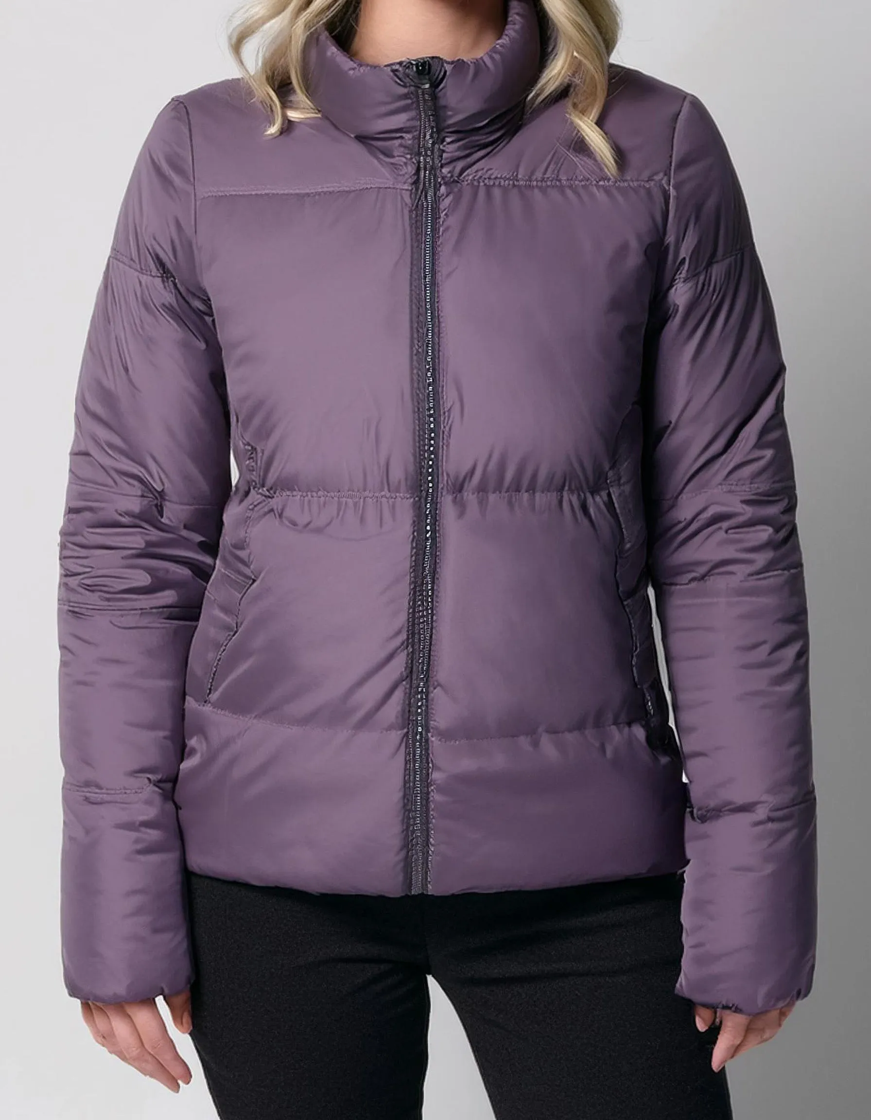 Lilac Zip-Up Puffer Jacket