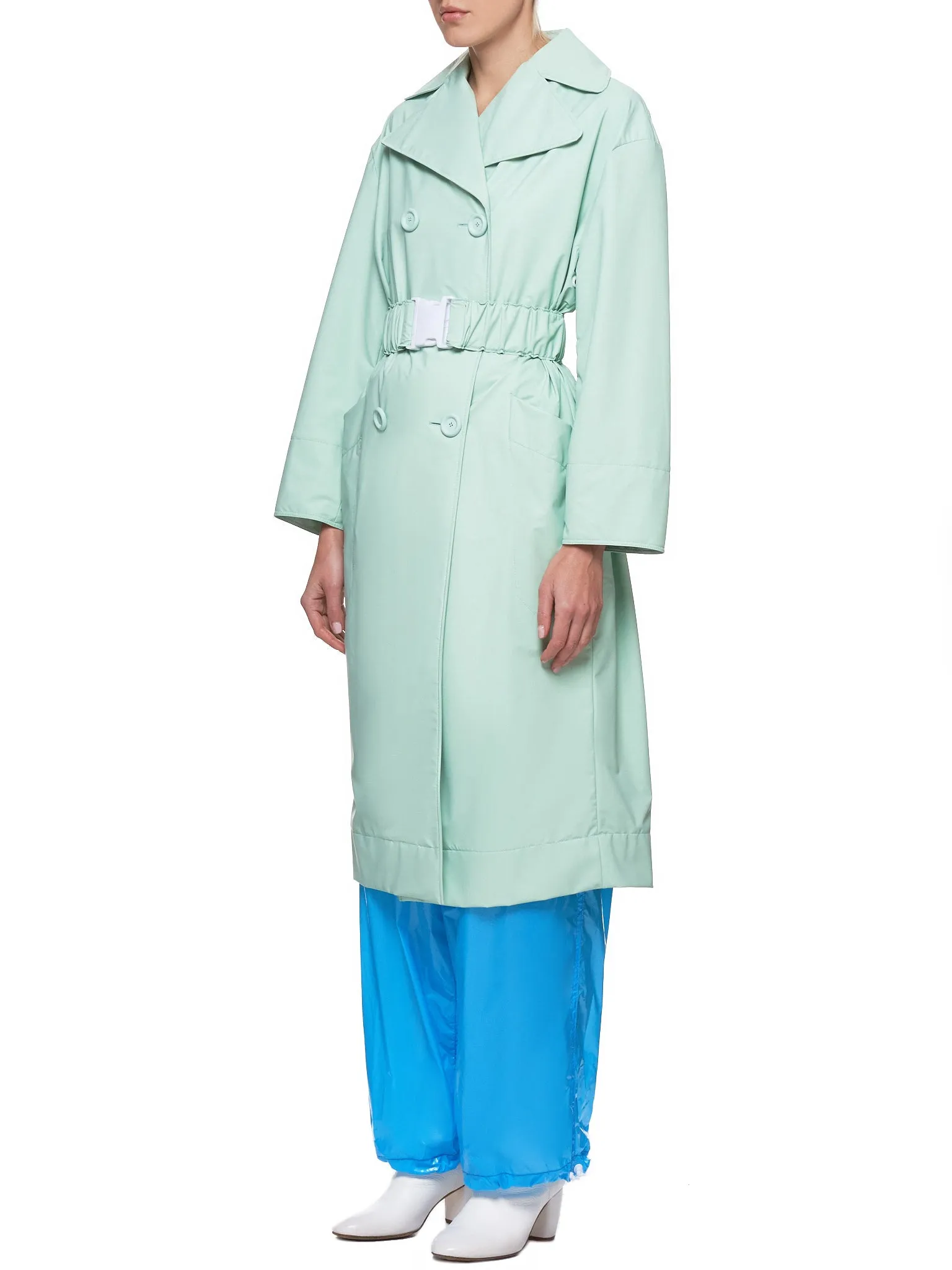 Matte Coating Belted Lab Coat (C017-MC-FOAM-GREEN)