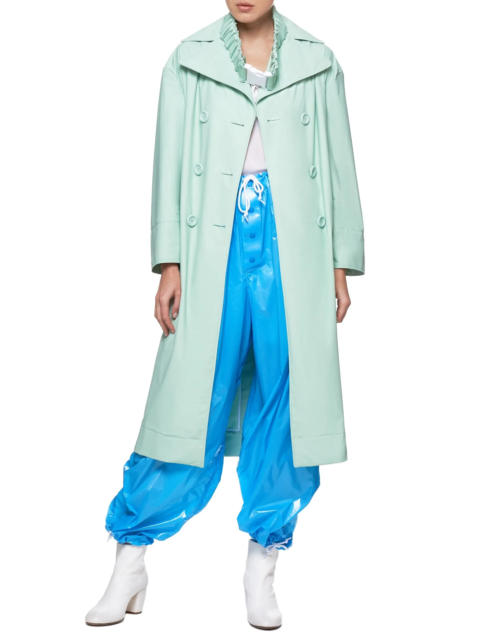 Matte Coating Belted Lab Coat (C017-MC-FOAM-GREEN)