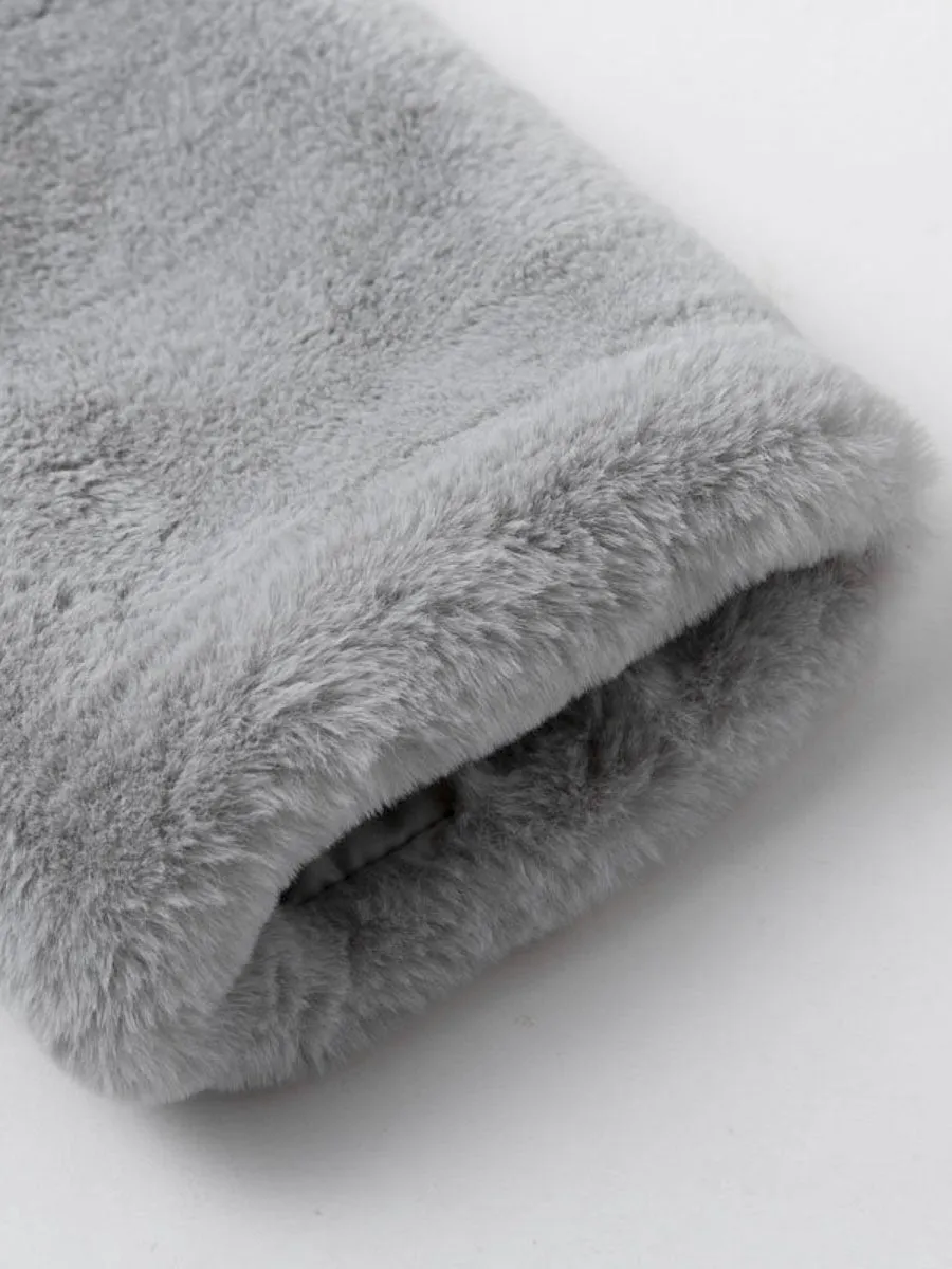 Most Wanted Faux Fur Coat - Grey