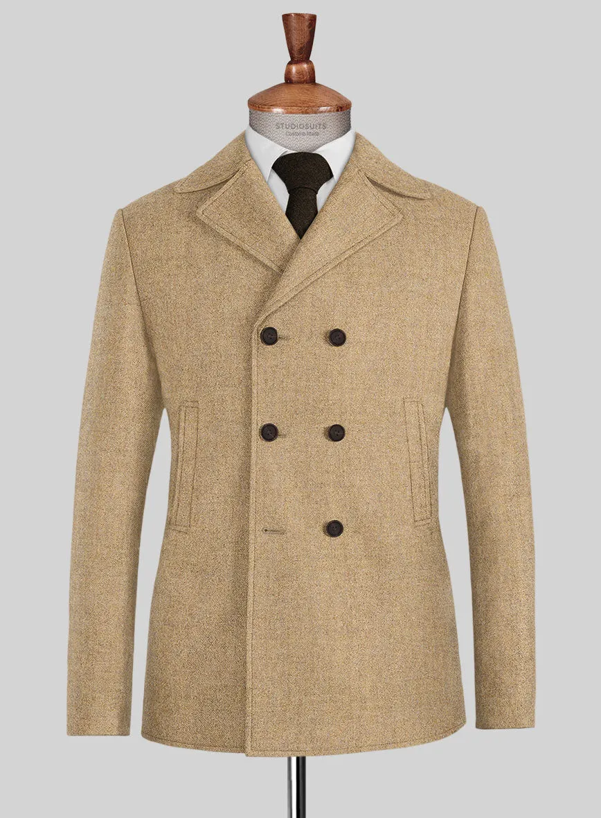 Naples Desert Haze Tweed Pea Coat