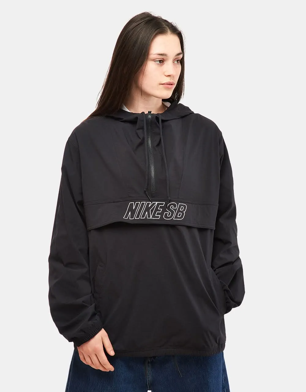 Nike SB Essential Anorak Jacket - Black/White