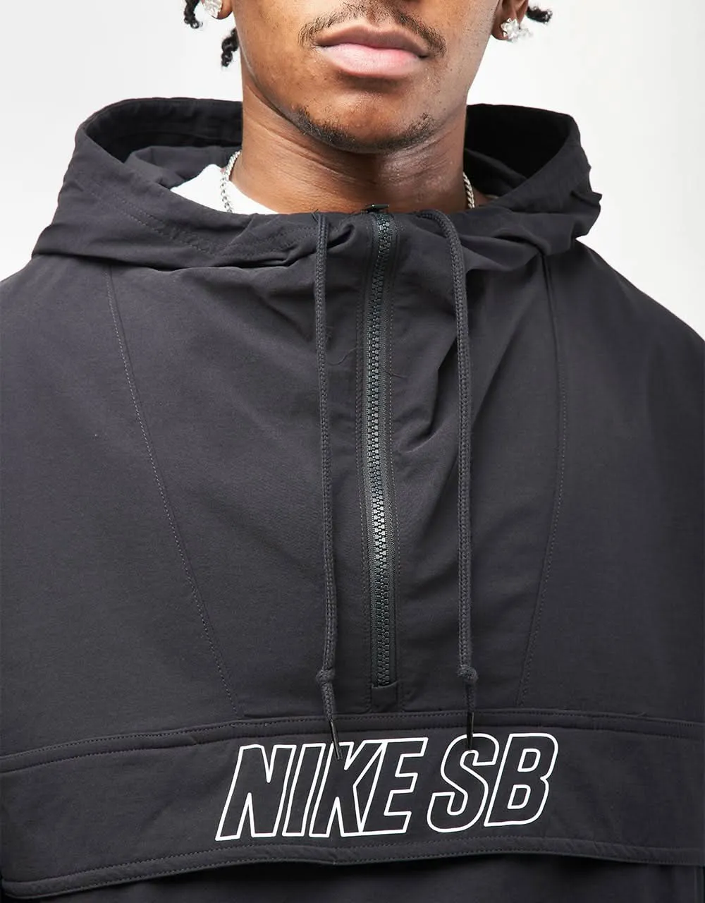 Nike SB Essential Anorak Jacket - Black/White