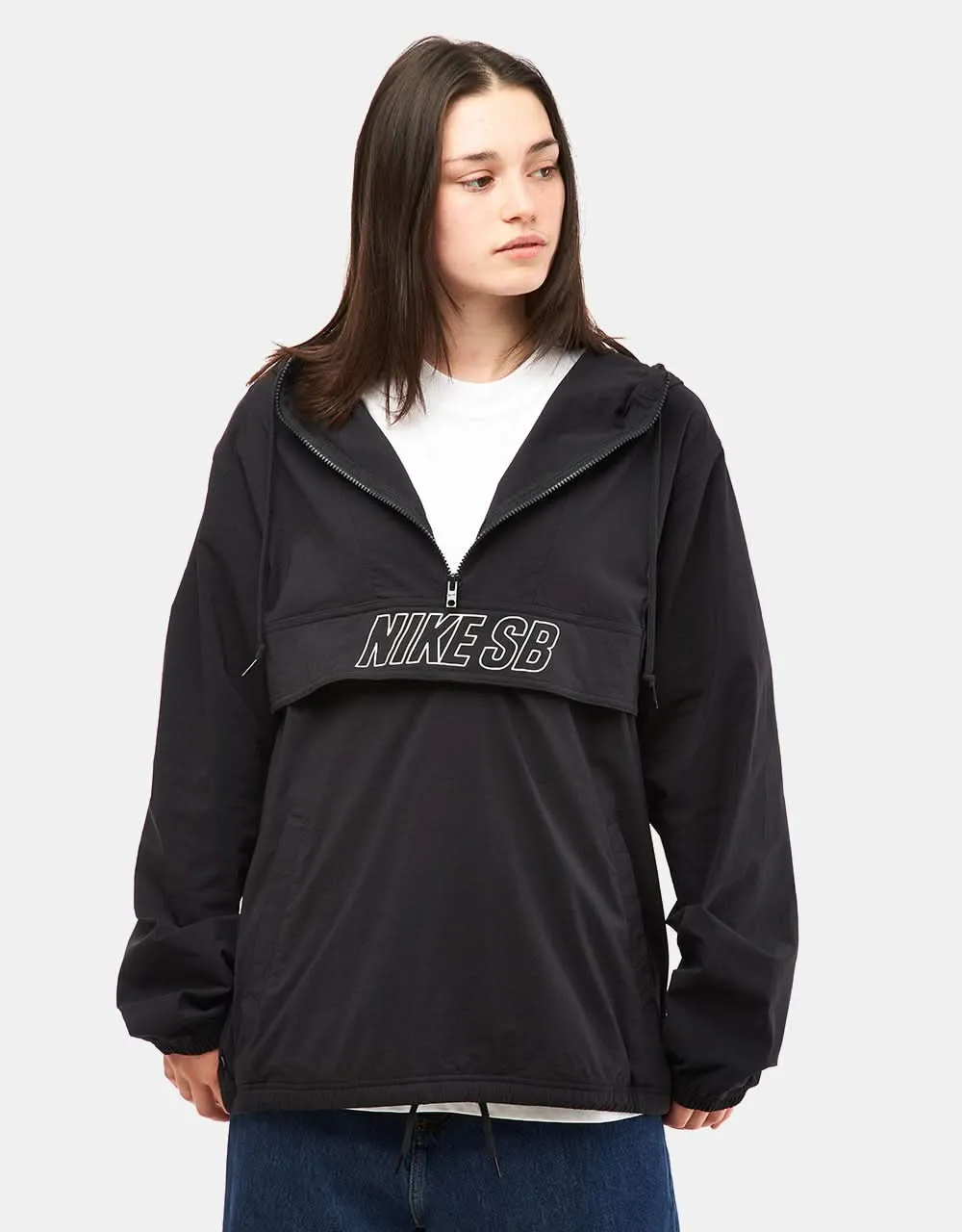 Nike SB Essential Anorak Jacket - Black/White