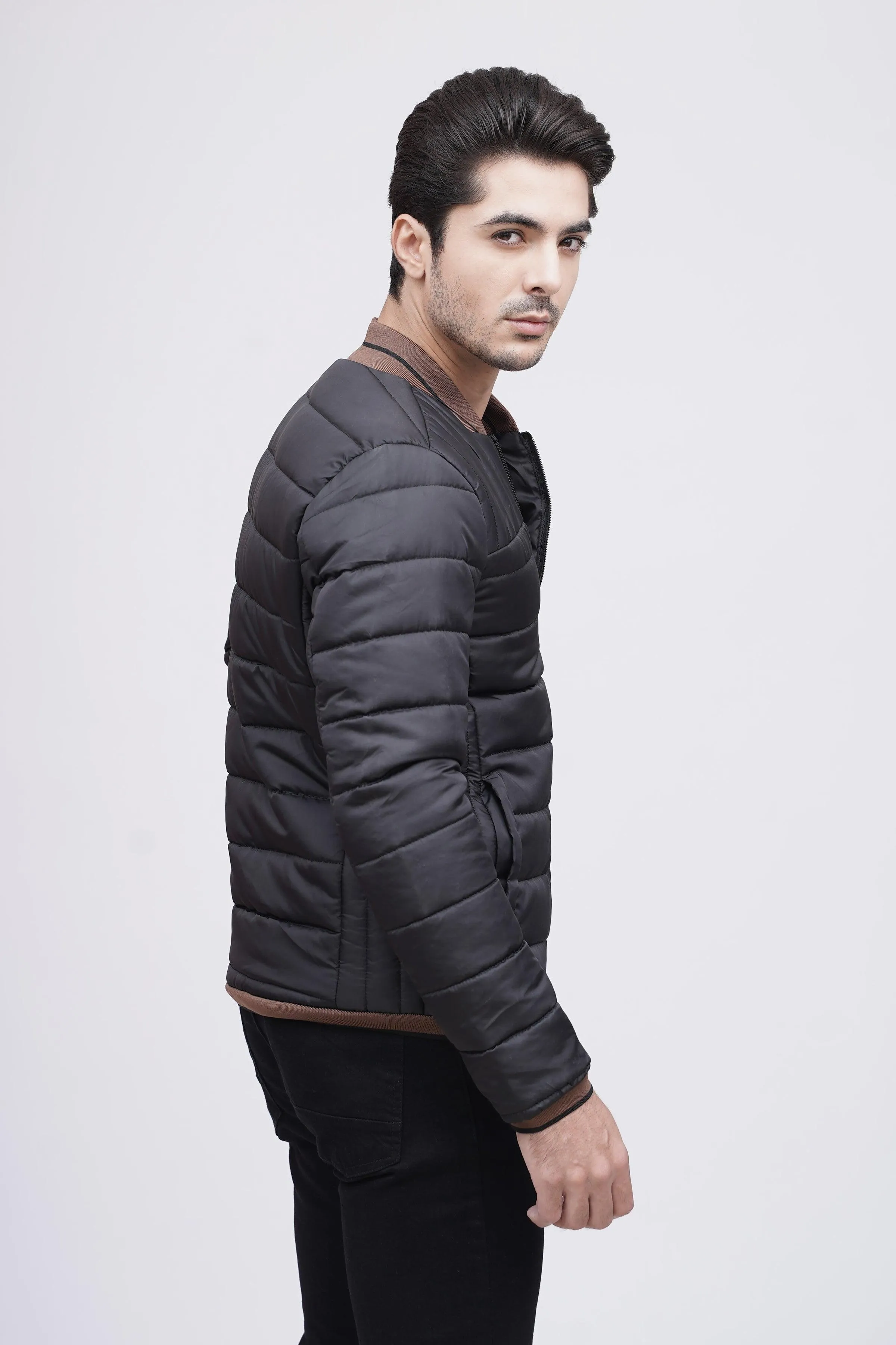 PUFFER JACKET F/S BLACK