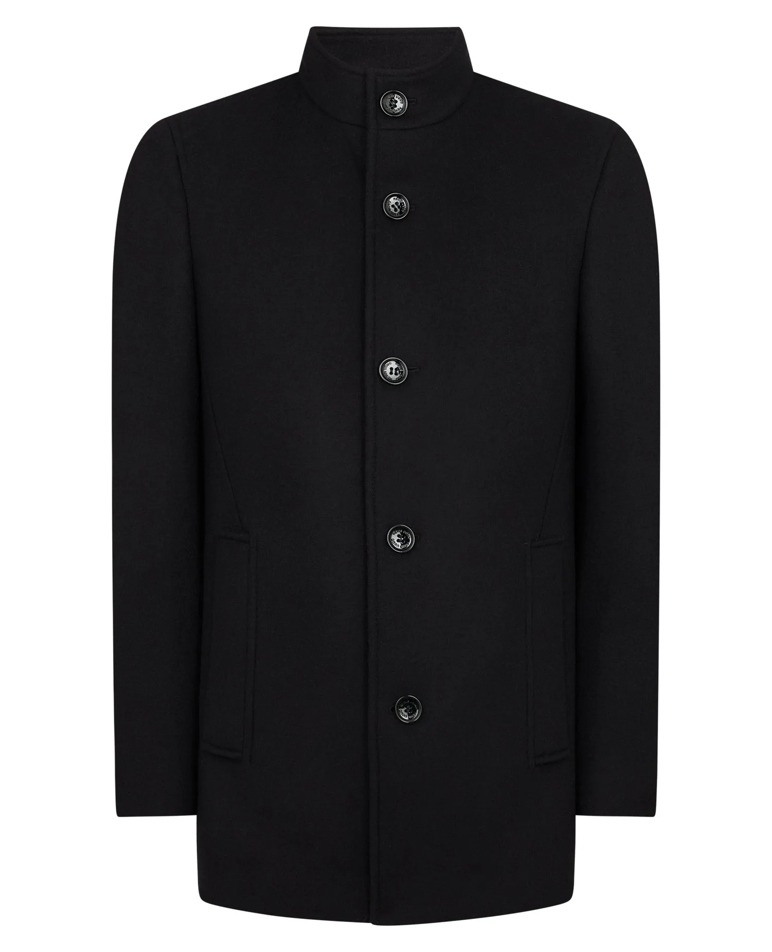 Remus Uomo Jonah Slim Fit Tailored Coat - Black