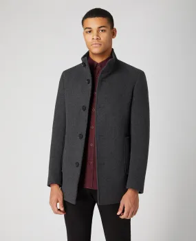 Remus Uomo Jonah Slim Fit Tailored Coat - Charcoal