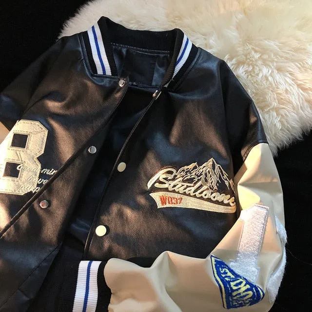 Retro Bomber Letterman Jacket