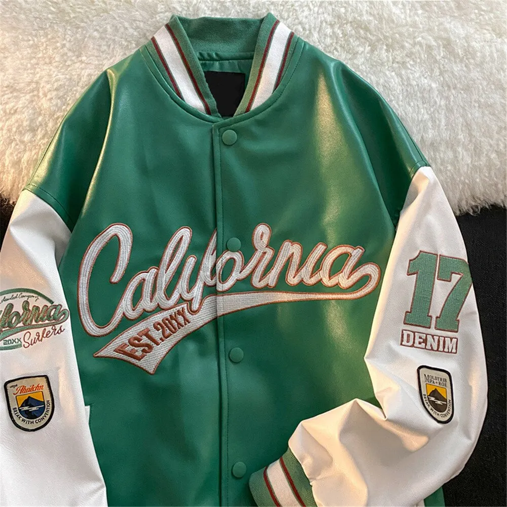 Retro Bomber Letterman Jacket