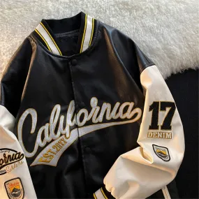 Retro Bomber Letterman Jacket