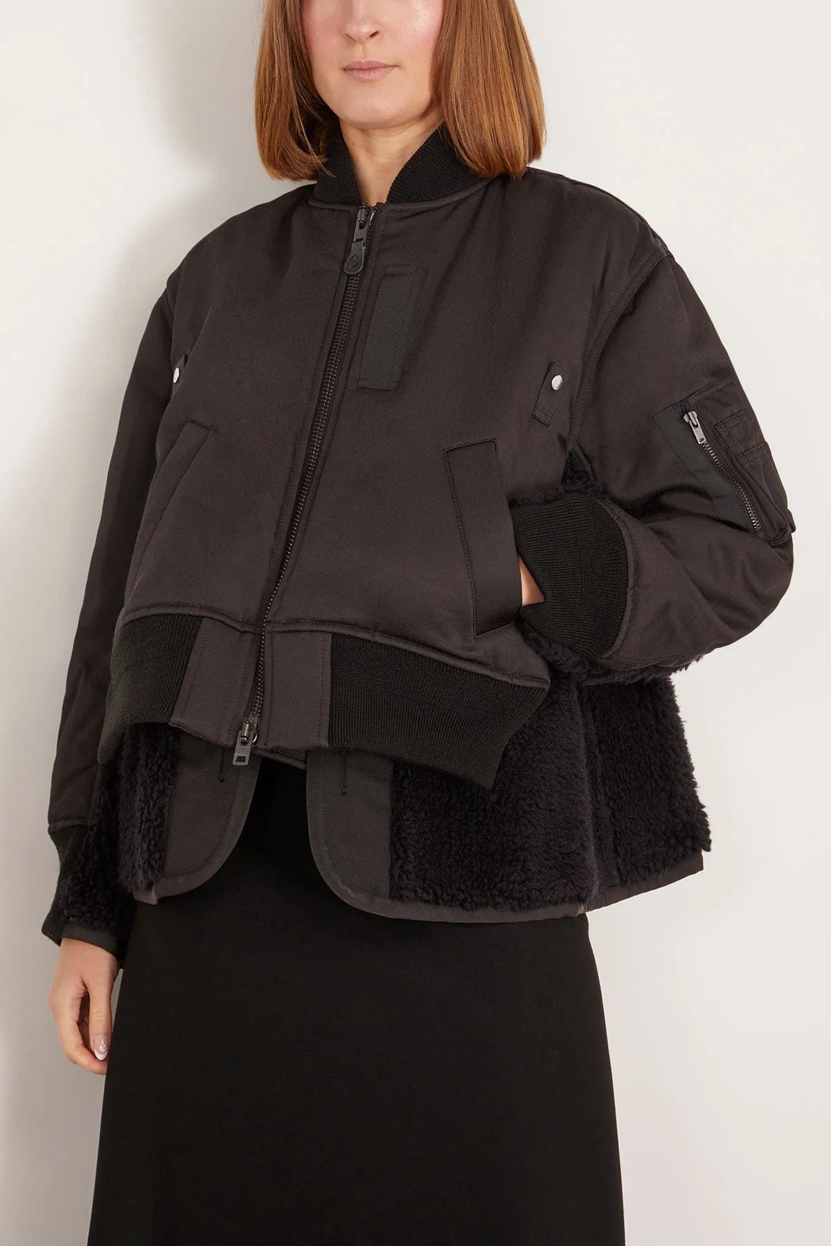 Sacai x SPIEWAK Blouson in Black