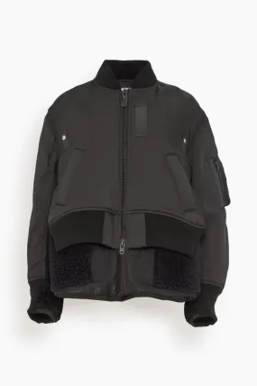 Sacai x SPIEWAK Blouson in Black