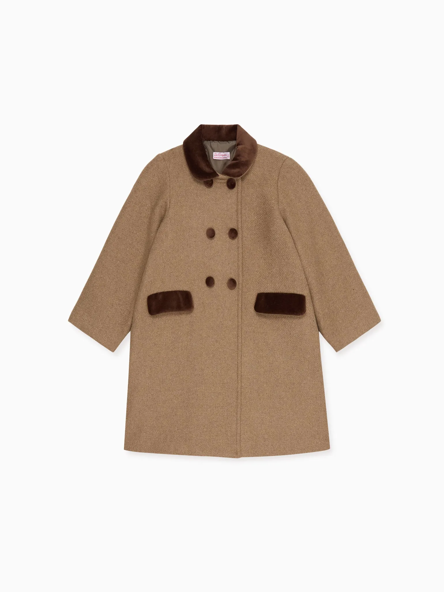 Taupe Arrieta Girl Coat