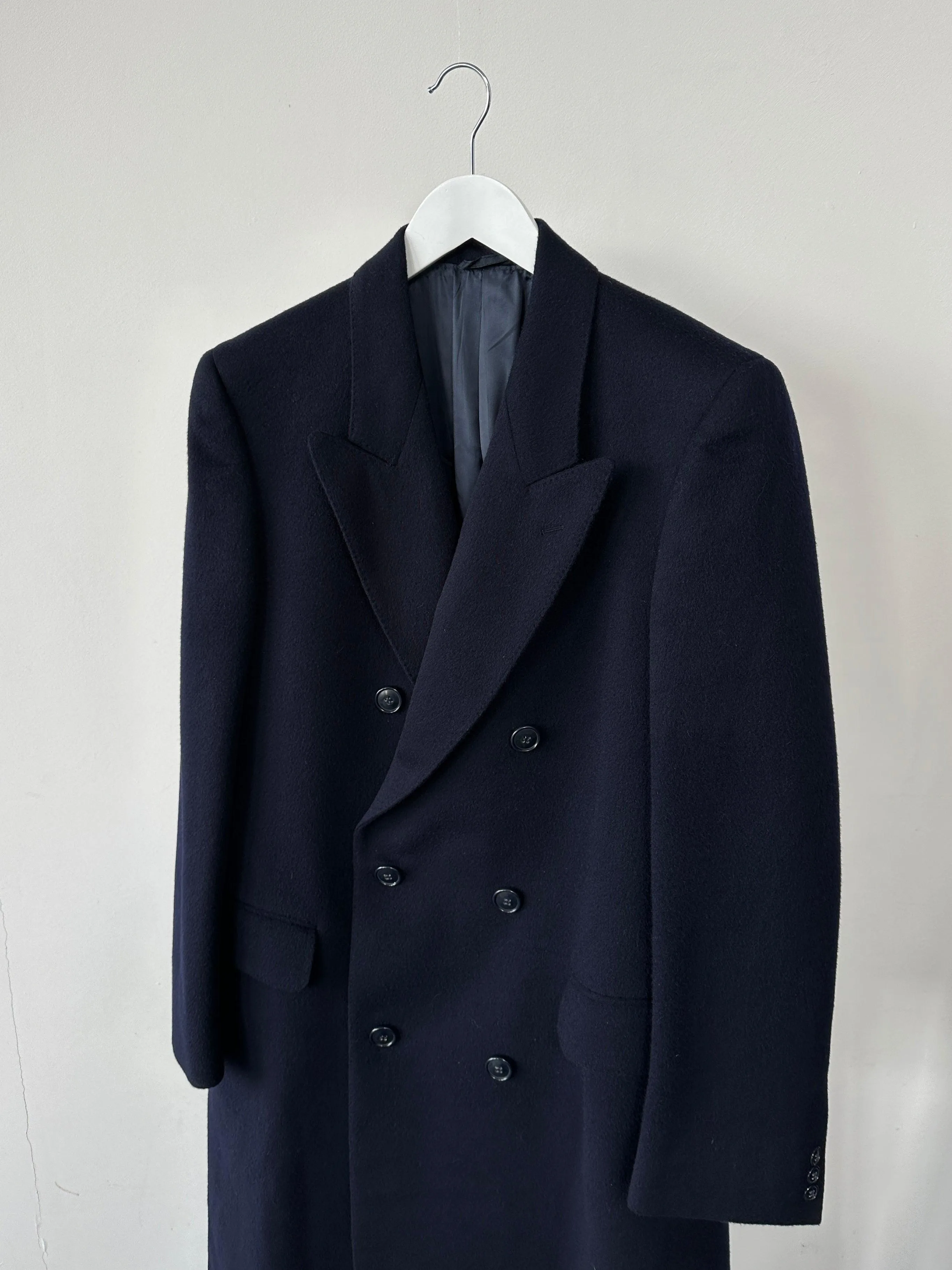 Vintage Pure Virgin Wool Double Breasted Coat - M/L