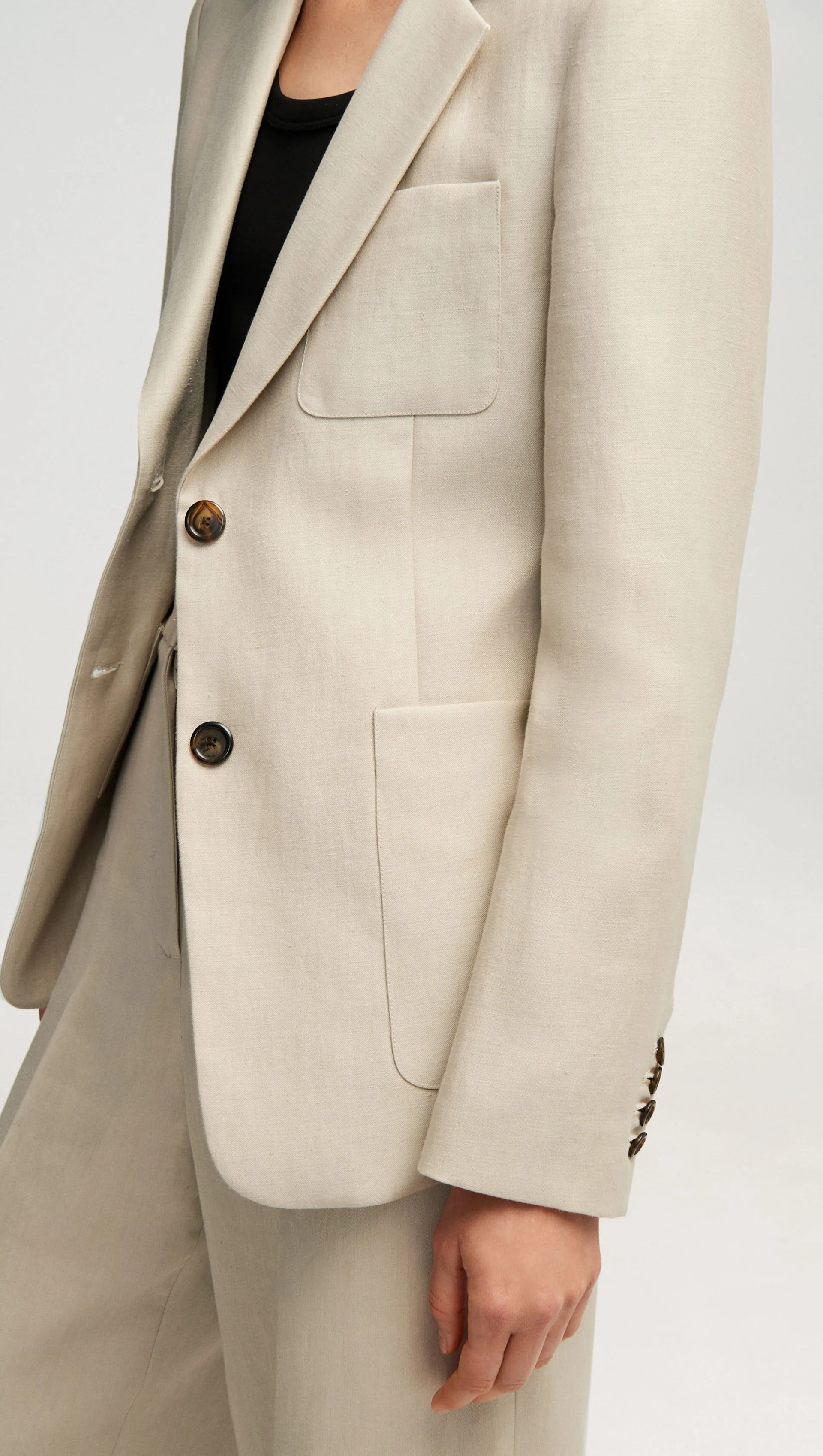 Weekend Blazer in Linen | Sand