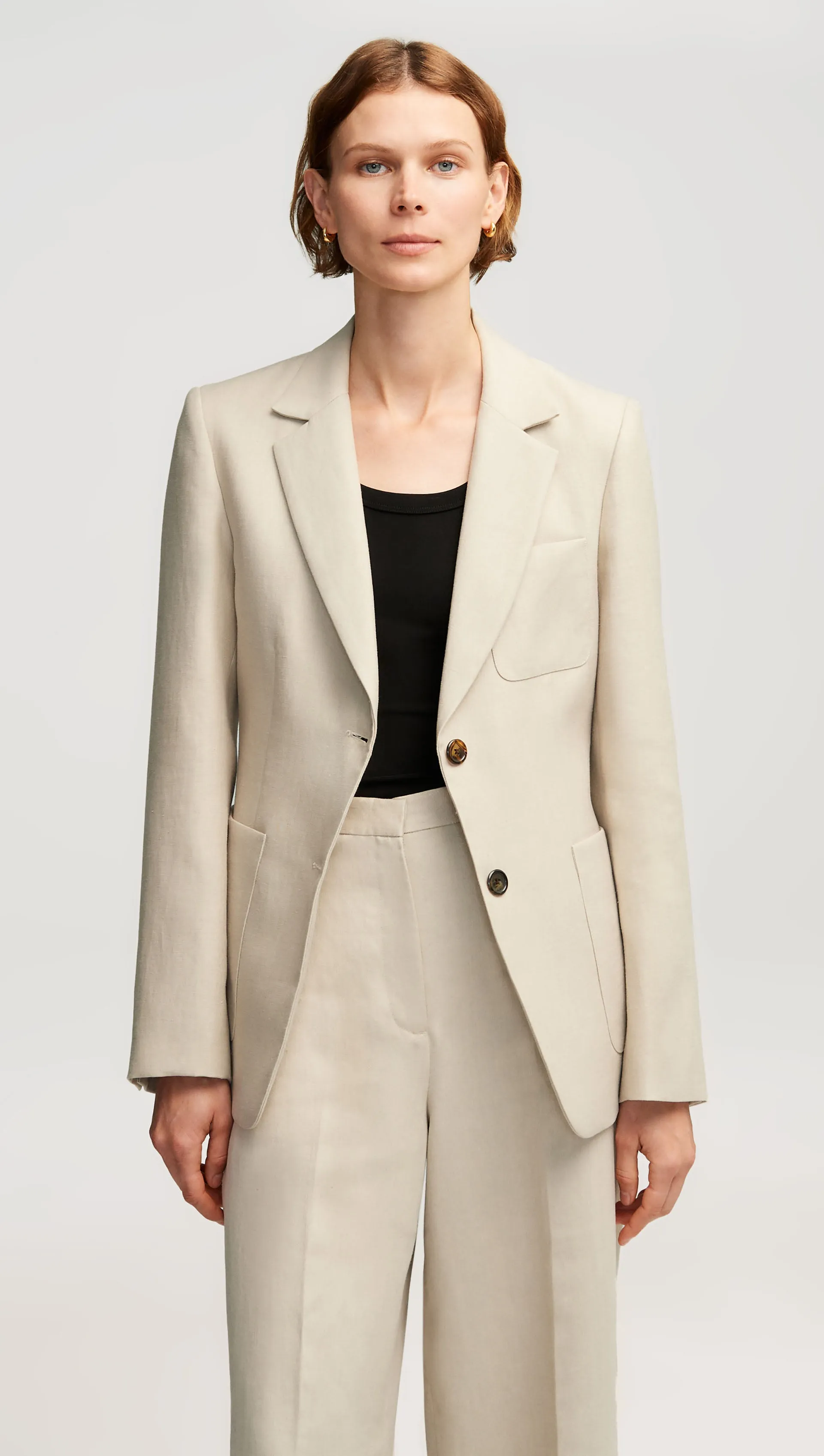 Weekend Blazer in Linen | Sand