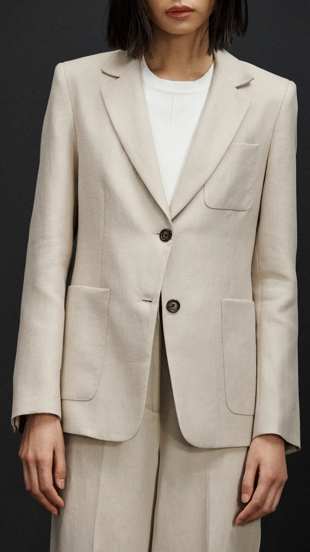 Weekend Blazer in Linen | Sand