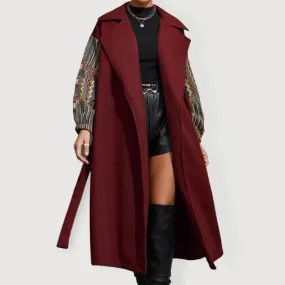 Women's Lapel Loose Woolen Coat