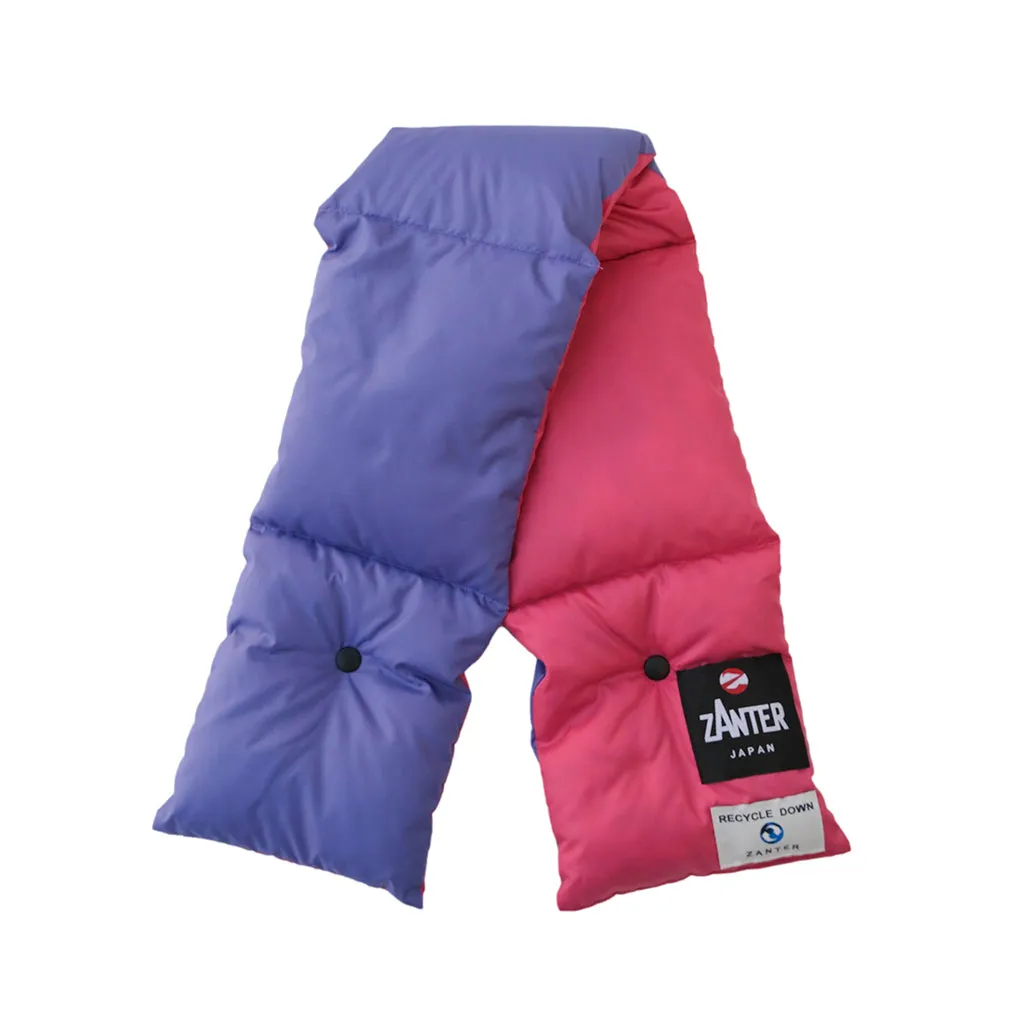 Zanter Recycled PET Bottle Down Scarf (Purple x Pink)