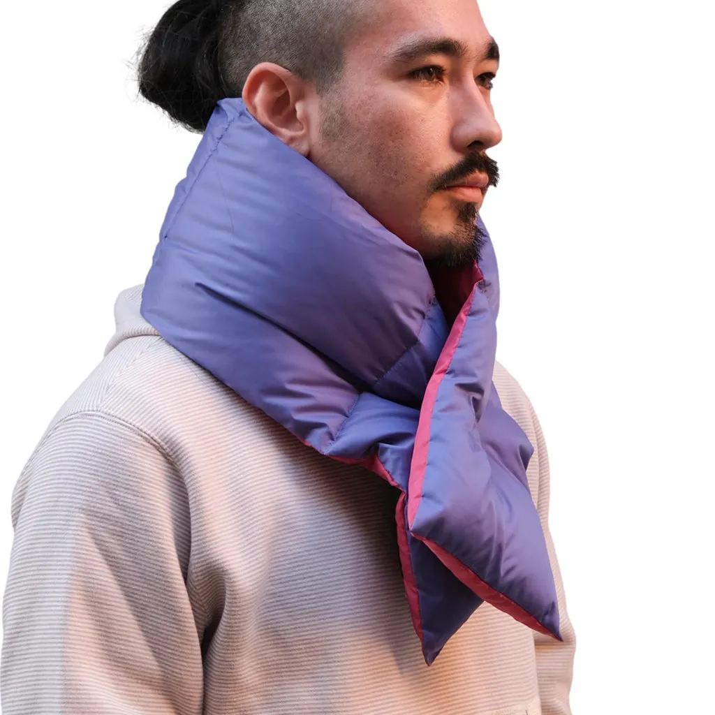 Zanter Recycled PET Bottle Down Scarf (Purple x Pink)