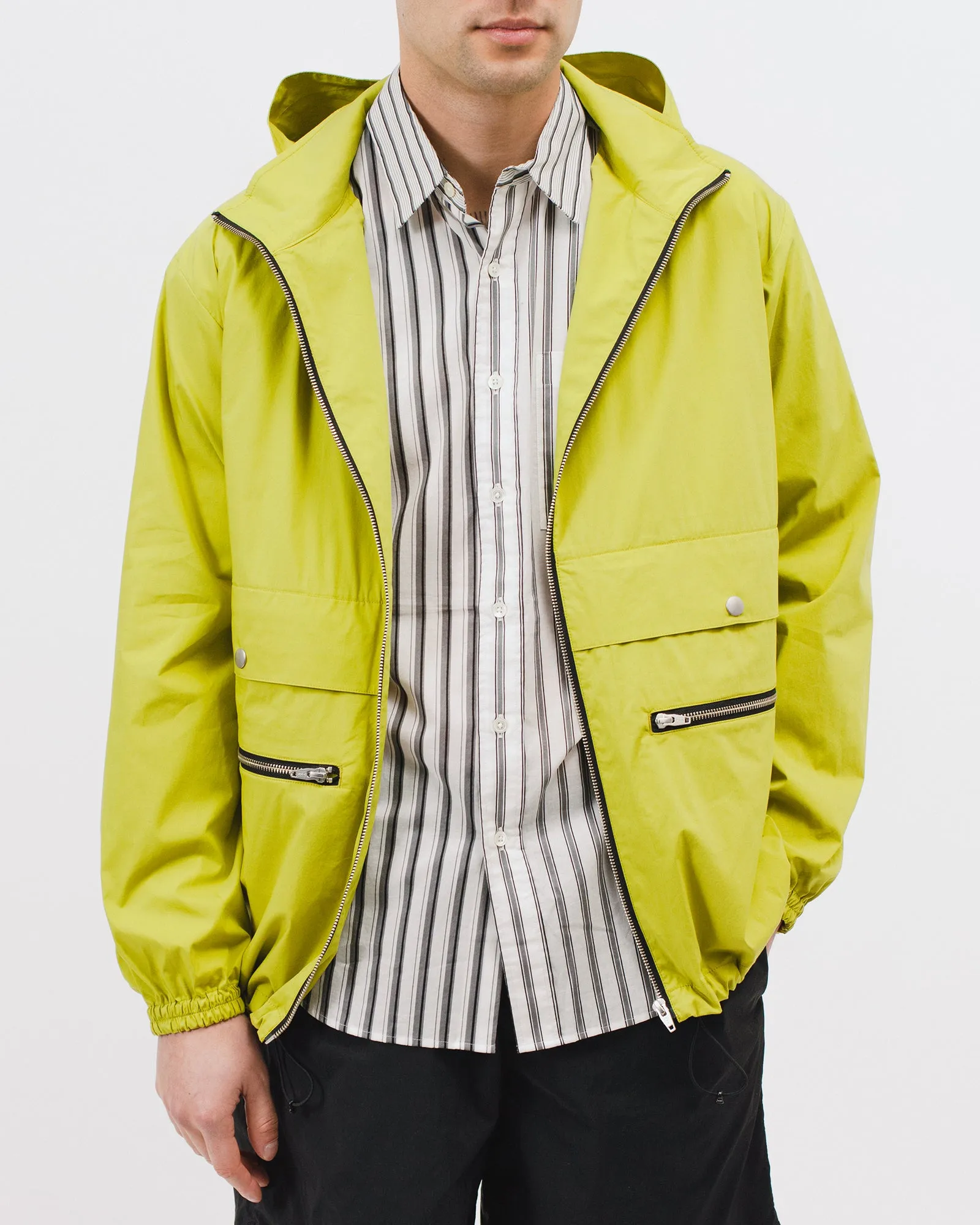 Zip Hooded Jacket - Chartreuse